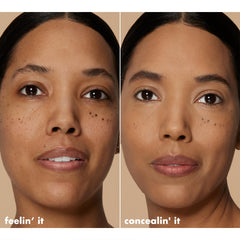 e.l.f. concealer swatches on arm comparing coverage and skin-matching tones
