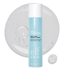 e.l.f. bottle front view showing sleek packaging and clarified benefit