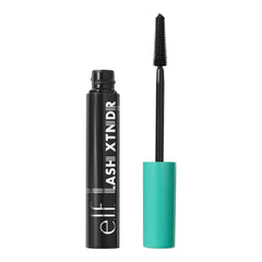 e.l.f. Lash XTNDR front packaging showing pitch black tube and branding benefits