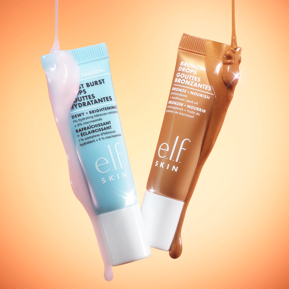e.l.f. skincare duo staged on bathroom counter for daily routine boost