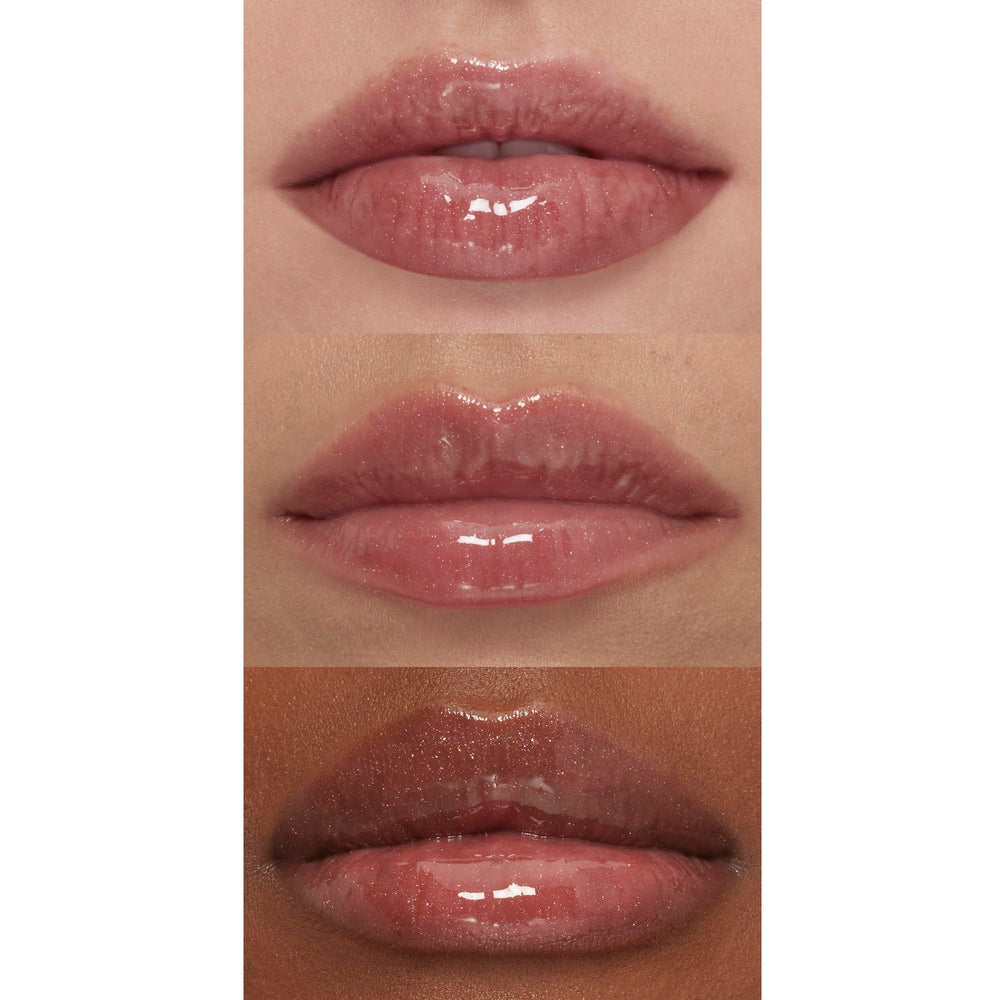 e.l.f. model wearing Chocolate Glaze for natural fuller-looking lips