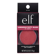 e.l.f. applying St. Barts on cheek for buildable natural shimmer