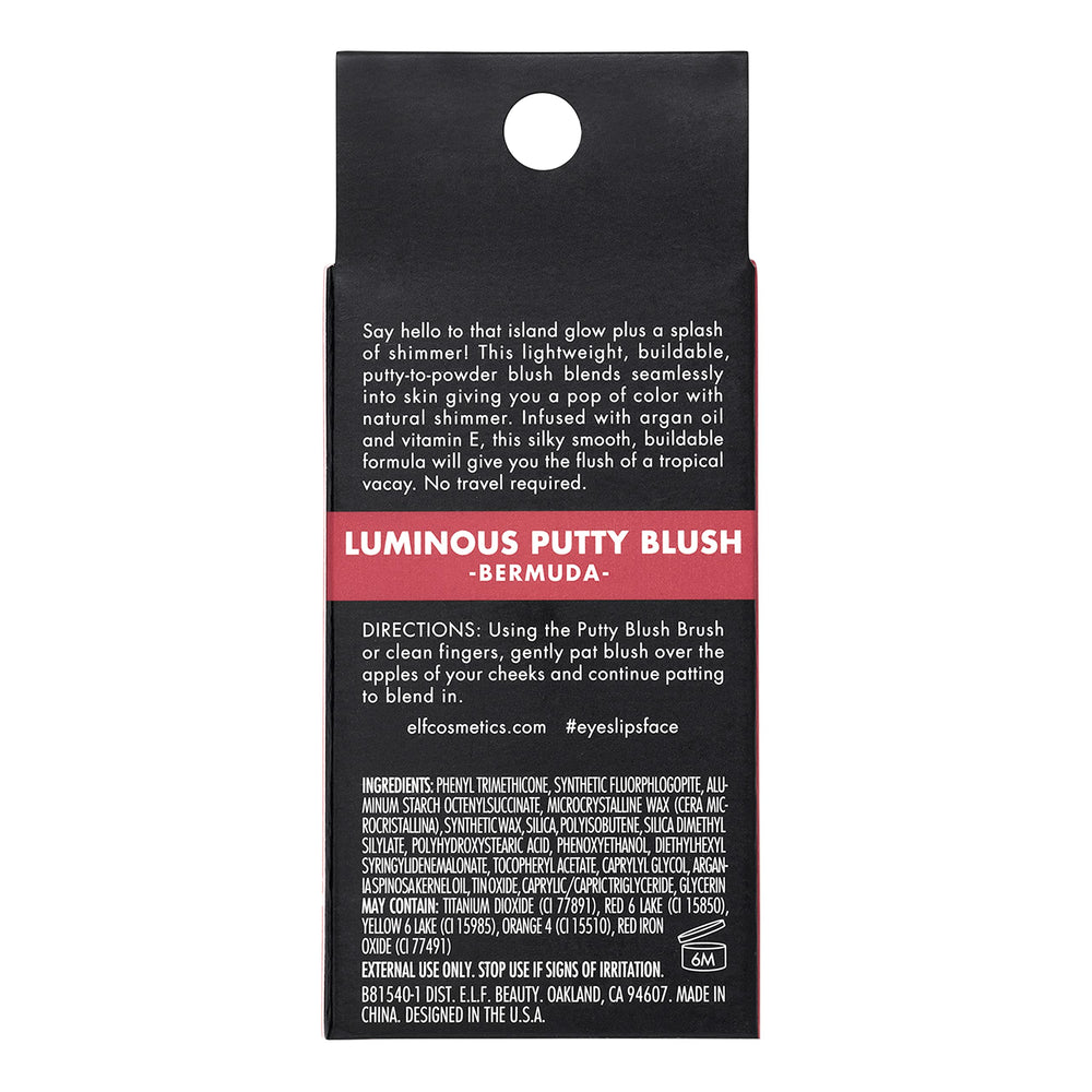 e.l.f. blush next to Putty Blush Brush demonstrating easy application control