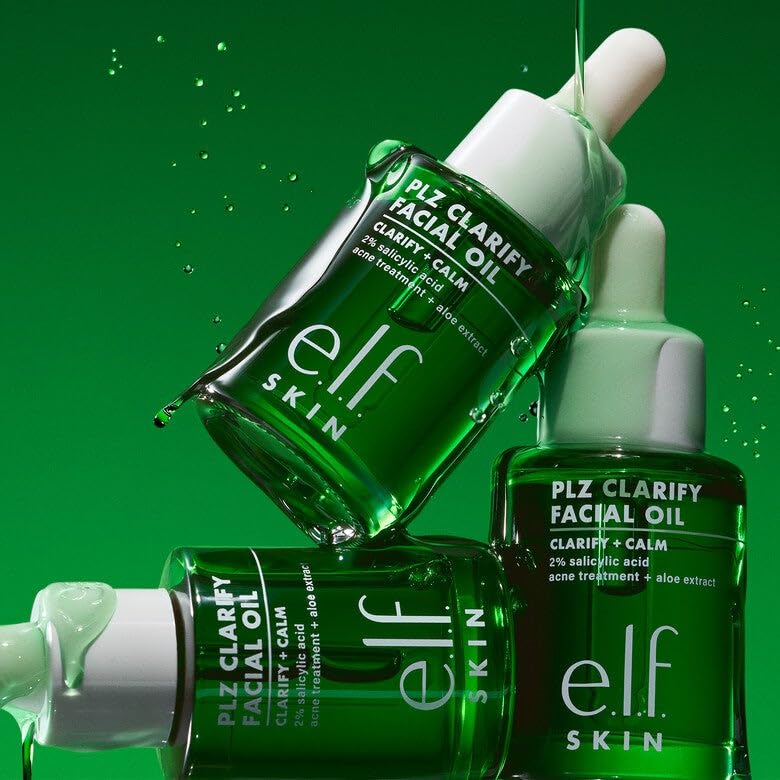 e.l.f. product on bathroom shelf styled scene suggesting calming nightly routine