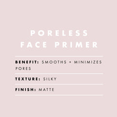 e.l.f. poreless primer texture closeup demonstrating silky finish
