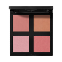e.l.f. palette front view showing four shades and compact portability benefit