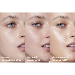 e.l.f. Power Grip label close-up showing 4% niacinamide ingredient benefit