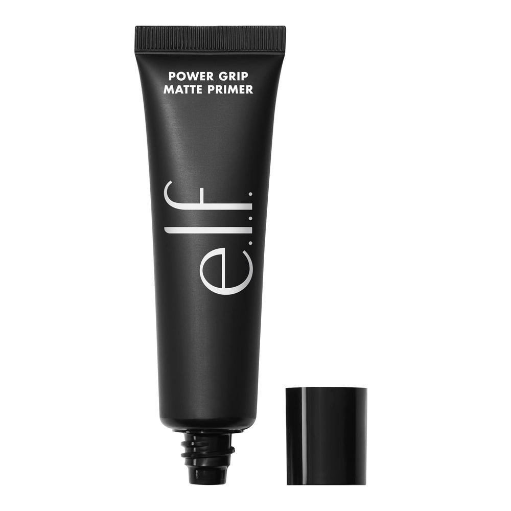 e.l.f. front packaging of Power Grip Matte Primer showing product name and jar benefit
