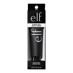 e.l.f. primer on vanity with tools, suggesting streamlined morning makeup routine