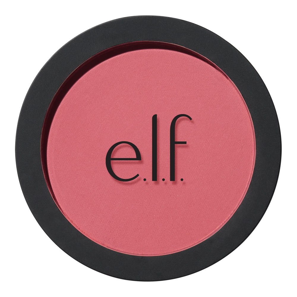e.l.f. compact front view showing sleek packaging and portable design benefit