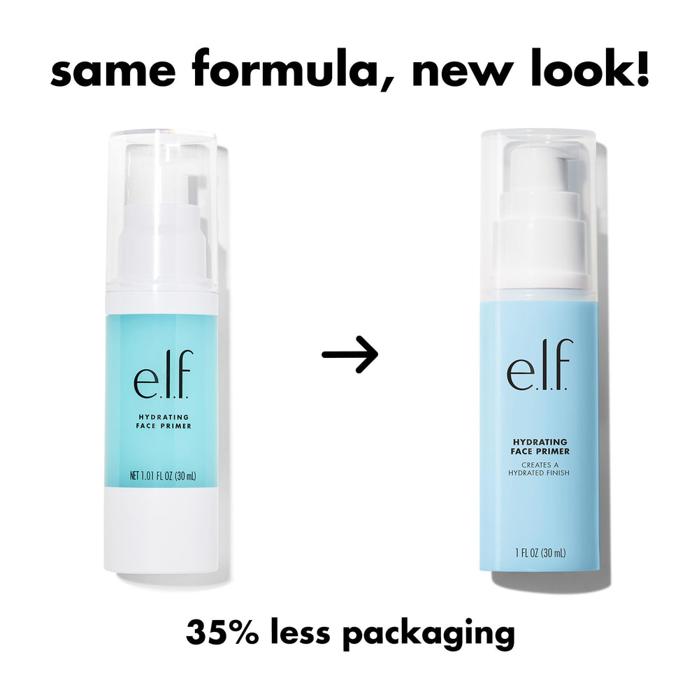 e.l.f. primer pump dispensing product for precise, mess-free use benefit