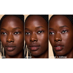 e.l.f. primer applied under foundation demonstrating improved blend benefit