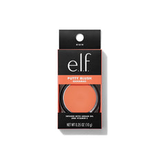 e.l.f. Putty Blush Bahamas applied with brush demonstrating even, buildable color