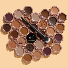 e.l.f. Putty Bronzer applied on cheek showing blended natural warmth
