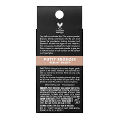 e.l.f. Putty Bronzer being applied with a brush for seamless contouring