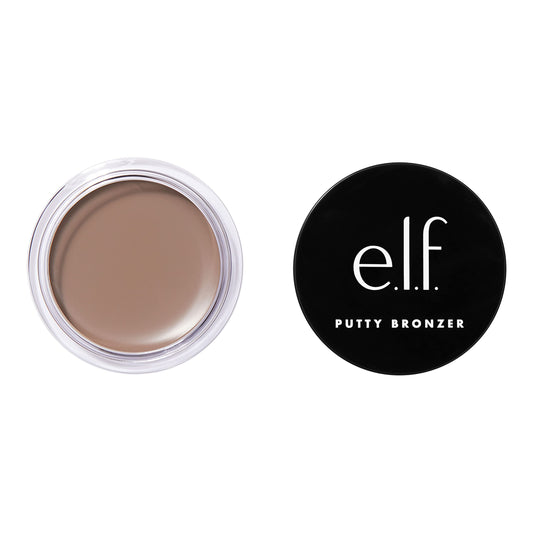 e.l.f. Putty Bronzer compact front view shows packaging and easy-grip design