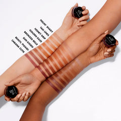 e.l.f. Putty Bronzer in a makeup bag lifestyle shot ideal for on-the-go touch-ups