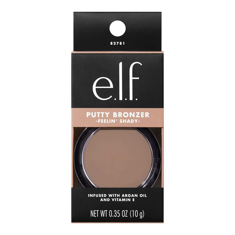 e.l.f. Putty Bronzer swatch on arm demonstrates buildable pigment and finish