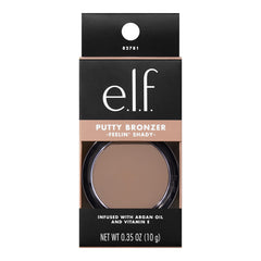 e.l.f. Putty Bronzer swatch on arm demonstrates buildable pigment and finish