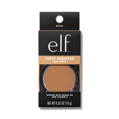 e.l.f. Putty Bronzer texture close-up demonstrating creamy putty spreadability