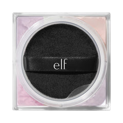e.l.f. powder quad inside a makeup bag ready for quick touch-ups on the go