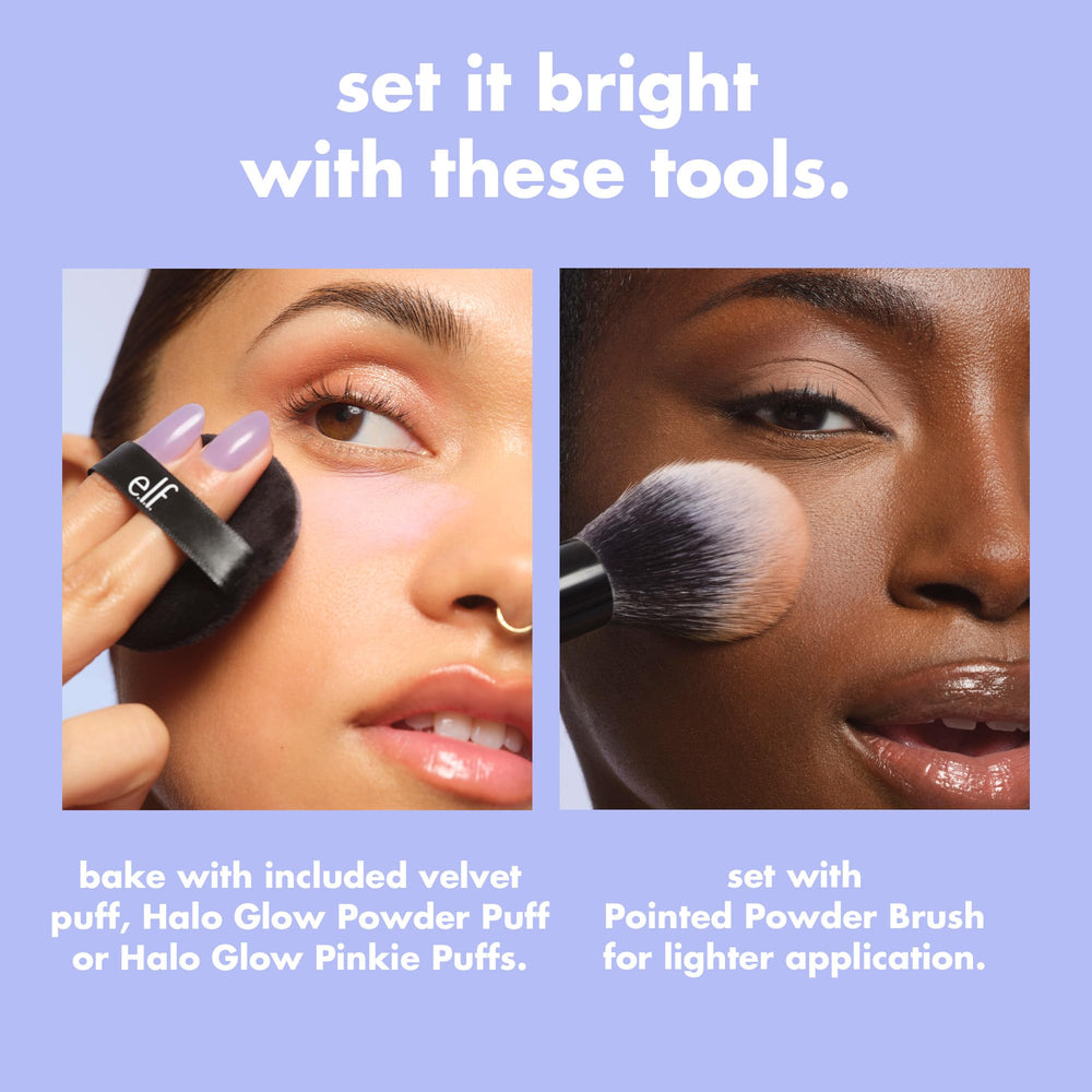 e.l.f. close-up of four shades in pan showing color-correct and brighten options