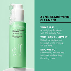 e.l.f. SKIN bottle held in hand for size comparison and convenient travel-friendly benefit