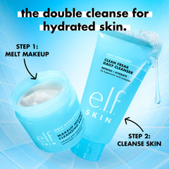 e.l.f. SKIN bottle with water splash conveying cleansing and freshness