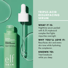 e.l.f. SKIN dropper dispensing serum, precise dosing for targeted treatment