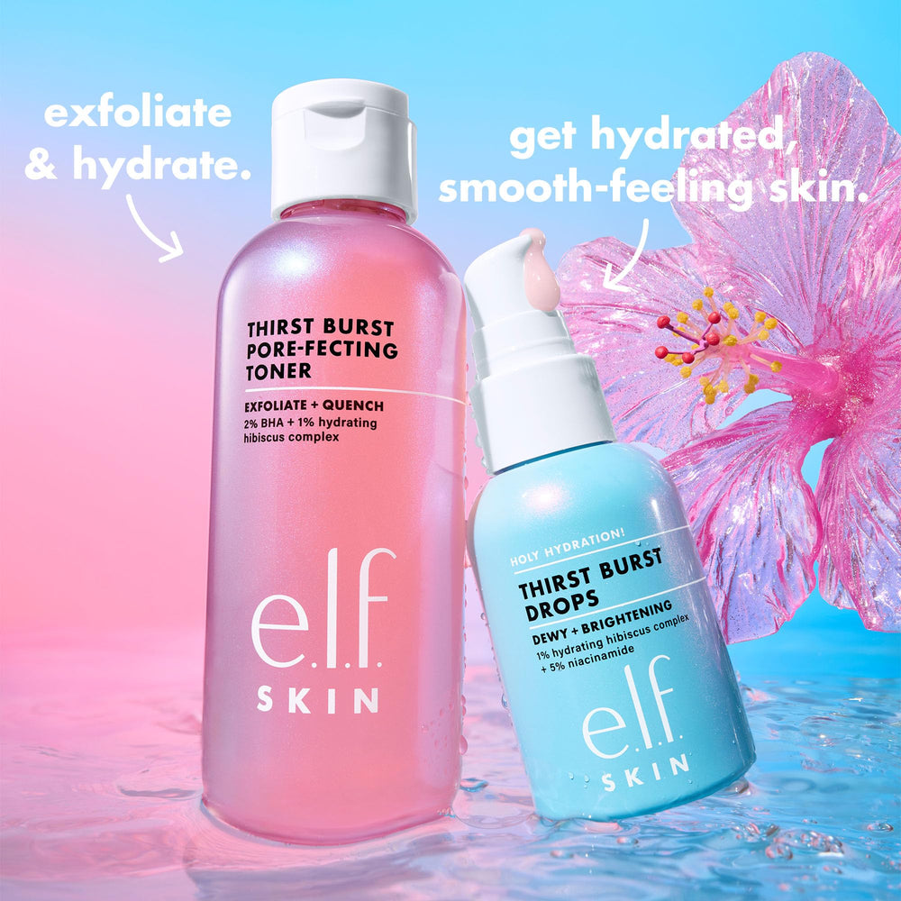 e.l.f. Skin Thirst Burst hibiscus ingredient focus image suggesting plumping hydration benefit