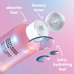 e.l.f. Skin Thirst Burst toner texture close-up highlighting smooth hydrating consistency