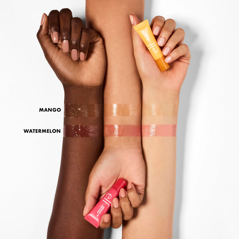 e.l.f. Watermelon tube angled applicator close-up for precise application benefit