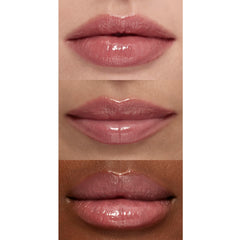 e.l.f. Sun Boss Gloss next to lipstick to show compact size and portability