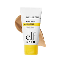 e.l.f. front packaging showing SPF 30 and sunburst shade, clear protection benefit