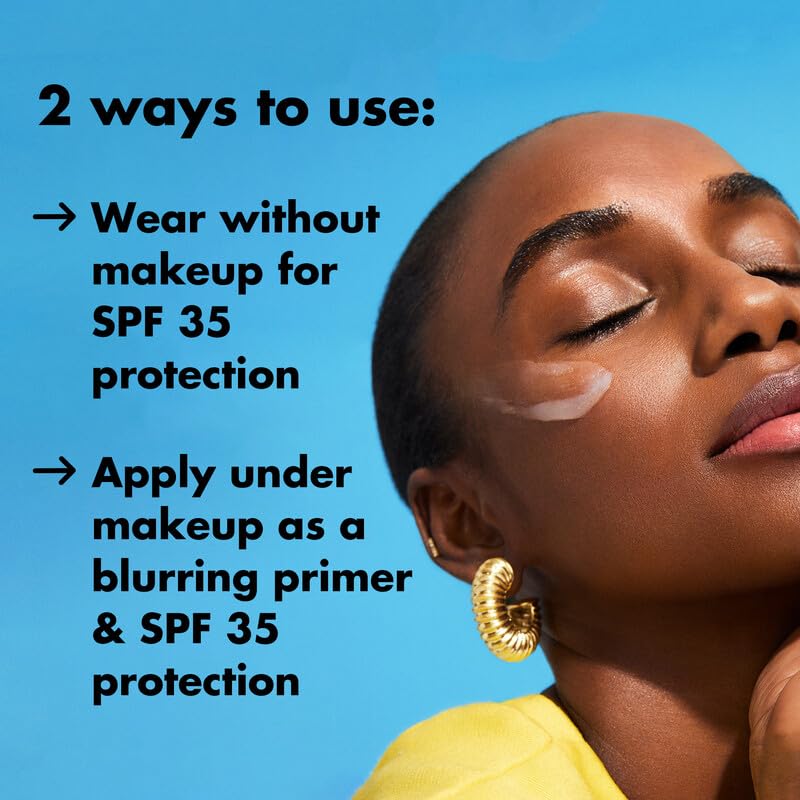 e.l.f. Suntouchable used under foundation to show smoothing and grip benefit