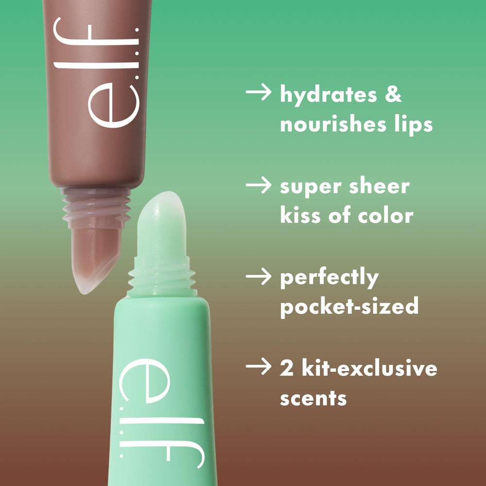e.l.f. balm texture swiped on hand demonstrating lightweight hydration