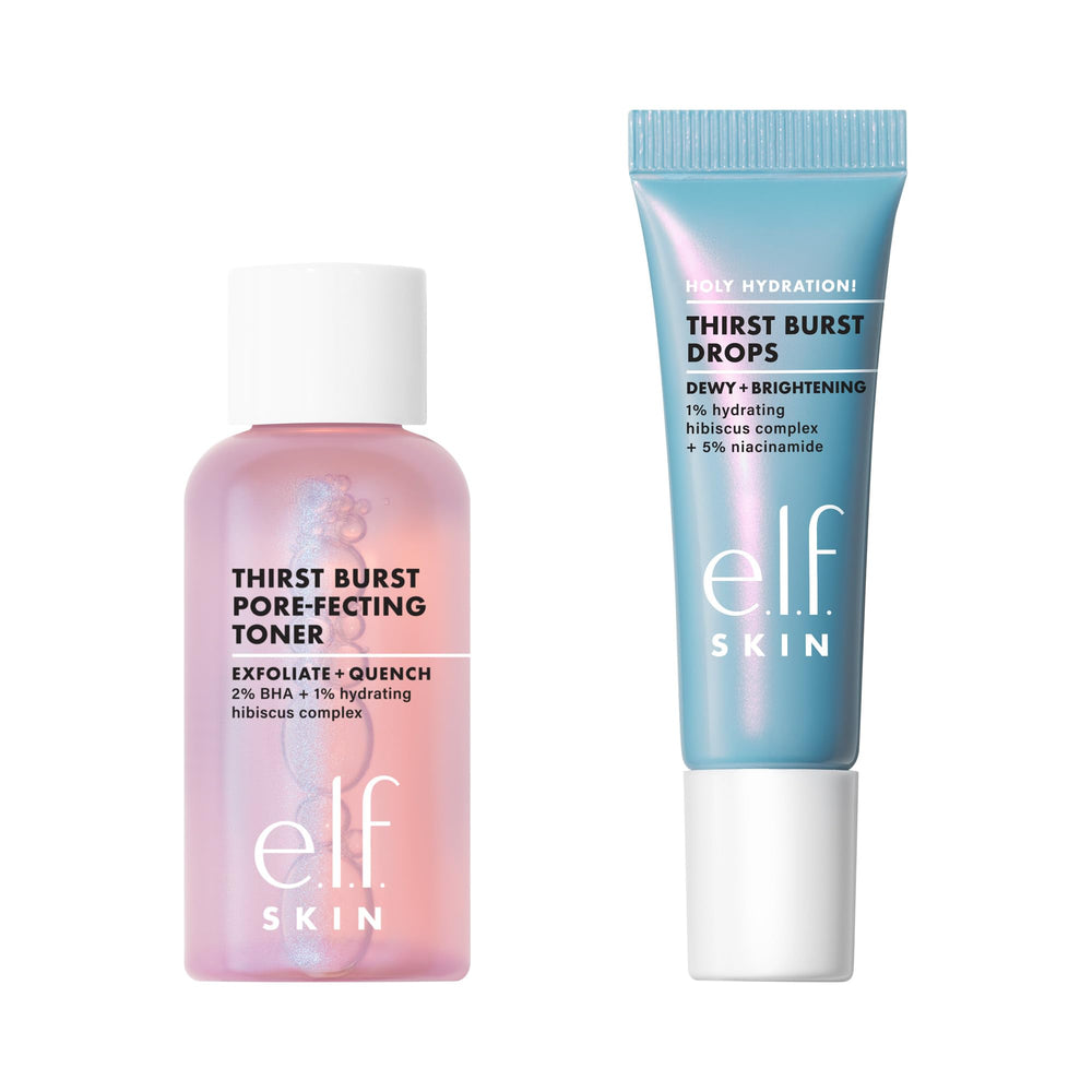 e.l.f. toner applied on a cotton pad demonstrating gentle exfoliation