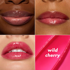 e.l.f. Wild Cherry open twist-up tip for smooth precise application