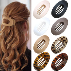 Eliongpu flat clip front view shows sleek matte finish and low profile for comfort
