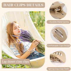 Eliongpu flat clip inner teeth closeup reveals 18 claws for non-slip gentle grip