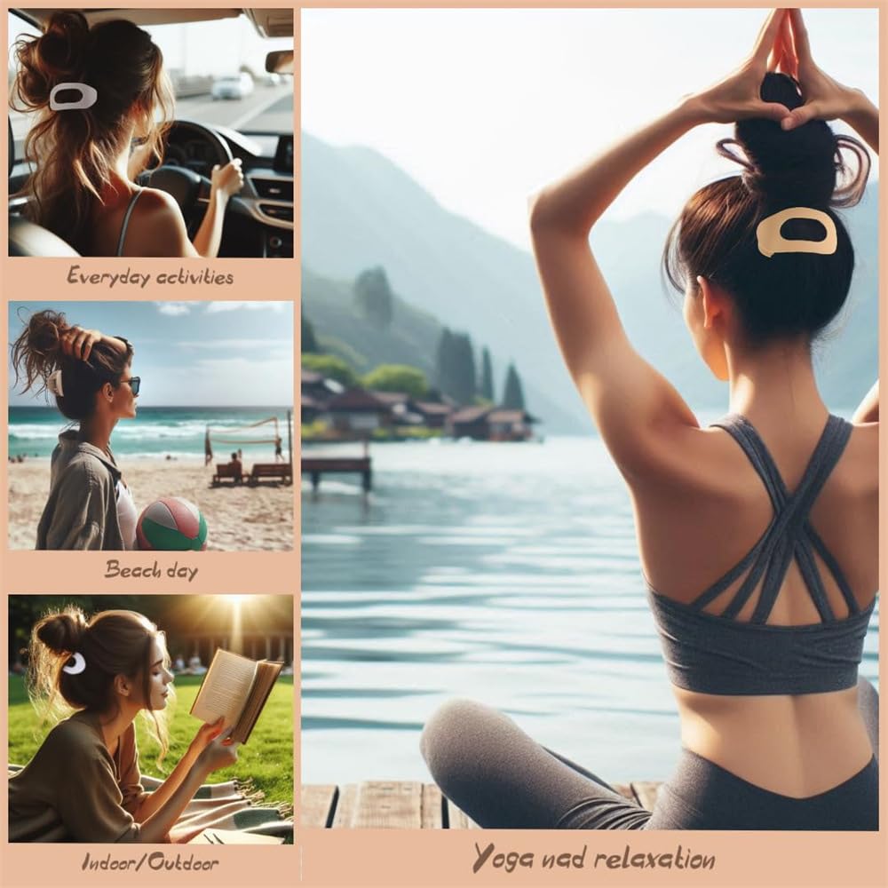 Eliongpu flat clip lifestyle bathroom routine shows hands-free hold during skincare