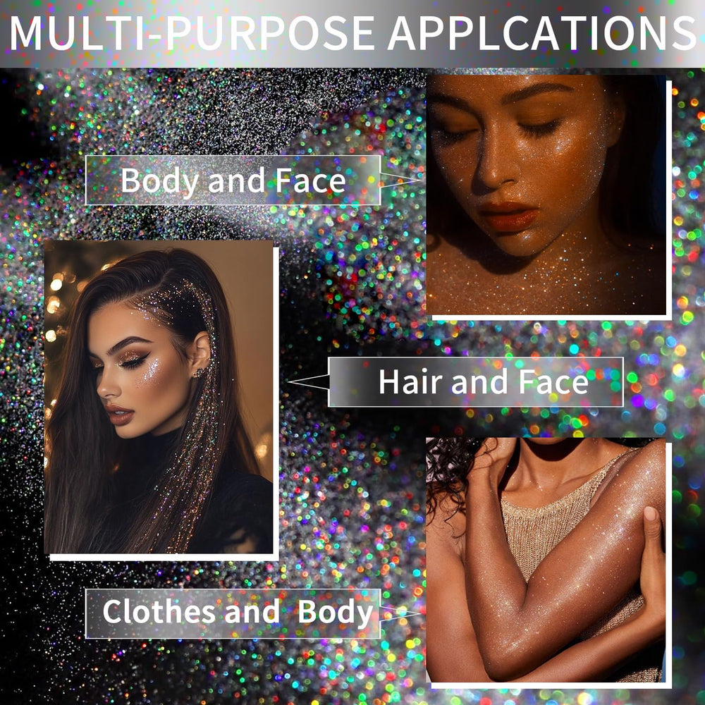 Elitles Made applied to hair ends creating reflective green highlights