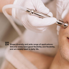 Elitzia ET957 attached to a microdermabrasion handpiece demonstrating strong suction