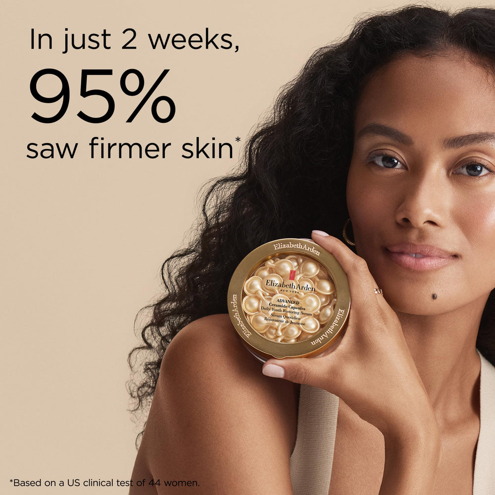 Elizabeth Arden capsule opened twist detail showing easy single-dose use