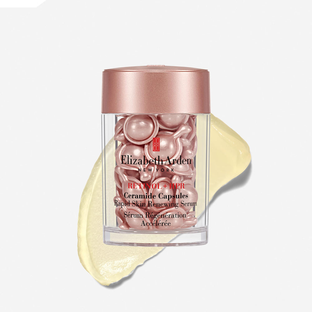 Elizabeth Arden open capsule gel on fingertip demonstrating fresh potency