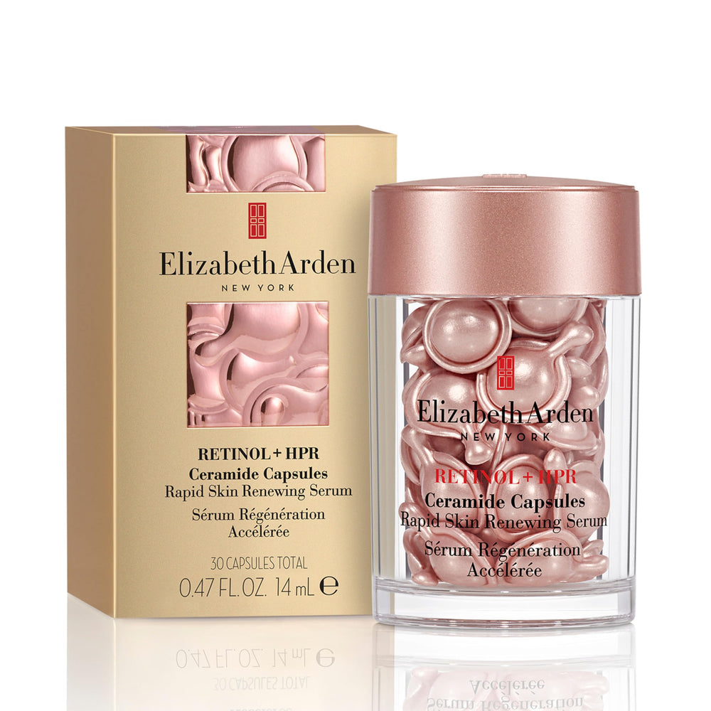 Elizabeth Arden front packaging showing capsule box and benefit clarity