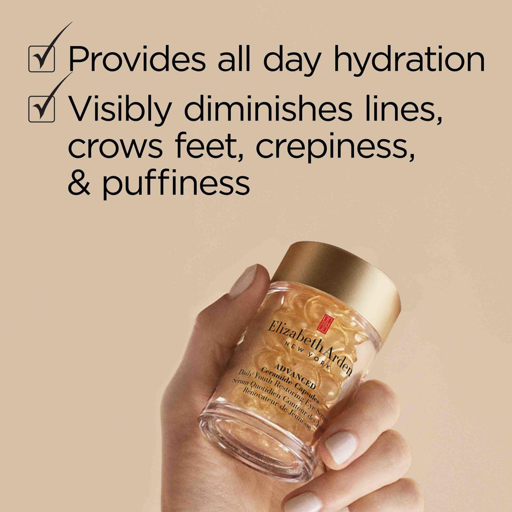 Elizabeth Arden ceramides and botanicals flatlay highlighting ingredient benefits