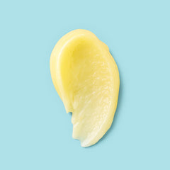Elizabeth Mott palm swatch demonstrating creamy scrub and smoothing benefit