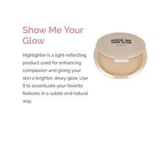 Elizabeth Mott swatch on arm showing buildable champagne glow and blending benefit