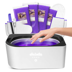 ELLA BELLA front view of paraffin warmer kit showing compact design and controls benefits convenience